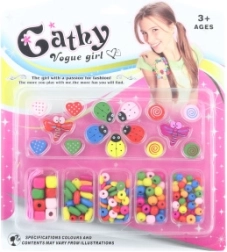 Drewniane koraliki dla dzieci do tworzenia bransoletek