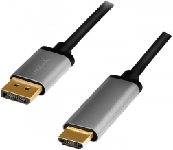 kabel displayport na hdmi 4k/60 hz 2 m z aluminiową obudową