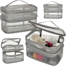 Szara kosmetyczka podróżna