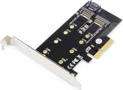 Adapter PCIe do M.2 NGFF/NVMe SSD dla SATA i NVME