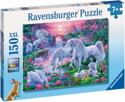 Ravensburger puzzle Jednorożce w blasku zachodu słońca 150 elementów