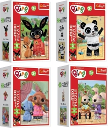 Puzzle mini maxi 20 elementów BING – przyjaciele, 4 motywy