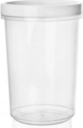 Okrągły pojemnik na żywność z uszczelką, zakręcane wieczko 1,6 l