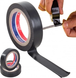 Czarna taśma izolacyjna PVC wodoodporna 17 mm 18 m