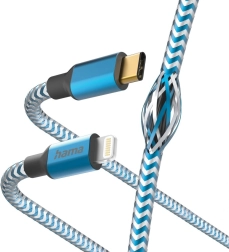 Kabel do ładowania 1,5 m USB-C Lightning niebieski