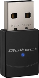 Qoltec bezprzewodowy mini adapter Wi‑Fi 6 z Bluetooth 5.4, USB