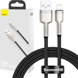 Kabel USB‑A do Lightning BASEUS Cafule 1 m, 2,4 A – czarny