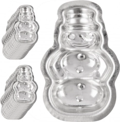 Zestaw stalowych foremek do ciasteczek – bałwanek, 20 szt.