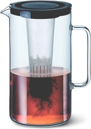 Szklany dzbanek 2,5 l z wkładem na lód, mix kolorów