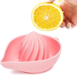 Różowy silikonowy wyciskacz do cytryny