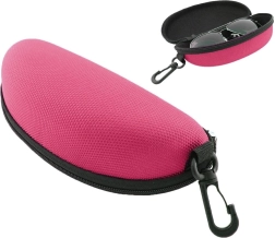 Twardsze etui na okulary różowe