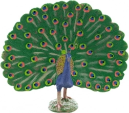 Plastowa figurka pawia 11 × 11 × 5 cm