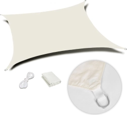 Kwadratowy wodoodporny żagiel przeciwsłoneczny 3×3 m MultiGarden – Beżowa