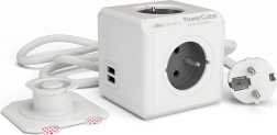 PowerCube Przedłużona listwa zasilająca USB 3 m 2404/FREUPC szara