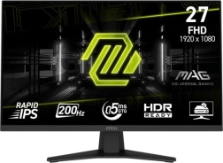 Monitor 27" MSI MAG 274F, FHD, 200 Hz, płaski, czarny