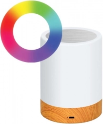 Bezprzewodowa dotykowa lampka nocna LED TECHLY ze zmiennymi kolorami