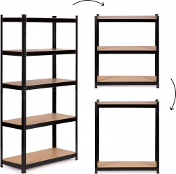 Metalowy regał z 5 półkami do garażu i piwnicy