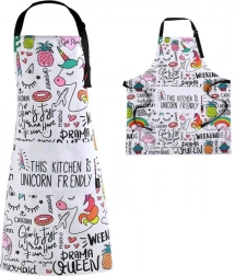 Kuchenne fartuch z jednorożcami w tubie