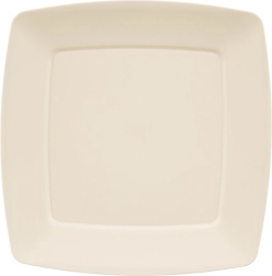 Płytki plastikowy talerz Sandy, kremowy 23,5 × 23,5 cm