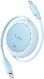 Baseus Free2Pull Mini kabel USB‑C do USB‑C 60 W 1 m – Niebieski