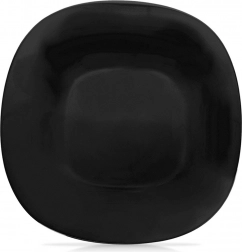 Szklany talerz deserowy LUNA 20,5 × 20,5 cm czarny