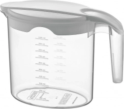 Plastowy dzbanek z pokrywką 1 l