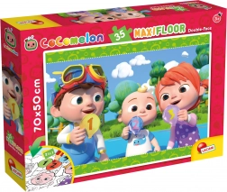 Dwustronne maxi puzzle COCOMELON 2w1, 35 elementów, 70 × 50 cm