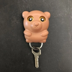 Wieszak na klucze - brązowy niedźwiedź