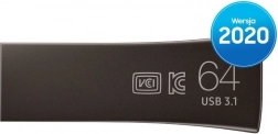 Pamięć flash Samsung Bar Plus USB 3.1 64 GB tytanowo szary