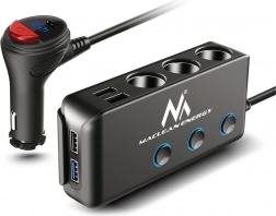 Rozdzielacz samochodowy z funkcją szybkiego ładowania