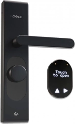 Inteligentny zamek drzwiowy LOQED Touch Smart Lock czarny Wi‑Fi i Bluetooth