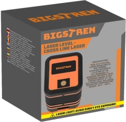 Laser krzyżowy BIGSTREN z zieloną wiązką i etui