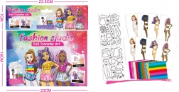 Portfolio projektanta z modelkami i szablonami