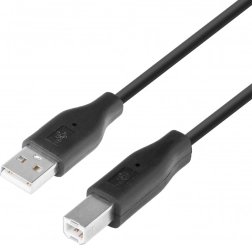 Kabel USB AM-BM 1,8 m czarny
