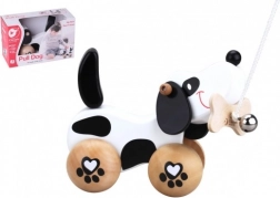 Drewniany piesek do ciągnięcia