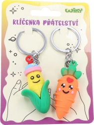 Breloczki przyjaźni z motywem warzyw, 2 szt.