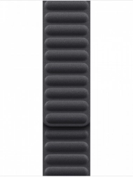 Czarny magnetyczny pasek z żebrowanym designem do zegarka, rozmiar M/L