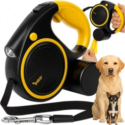 Automatyczna smycz dla psów z latarką LED 5 m Purlov