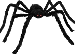 Ruhhy włochaty pająk halloweenowy – dekoracja 50 cm - 1 sztuka