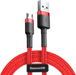 Kabel do ładowania i danych micro USB BASEUS Cafule 2 m, 1,5 A, czerwony