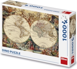 DINO puzzle historyczna mapa, 1000 elementów
