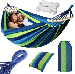 Brazylijska dwuosobowa hamakowa sieć z poduszką