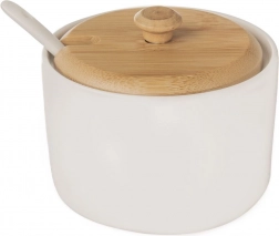 Porcelanowa cukiernica z łyżeczką WHITELINE 240 ml