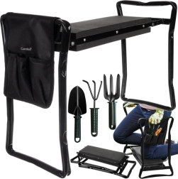 Ogrodowe klęcznik i siedzisko GARDLOV z organizerem i zestawem narzędzi