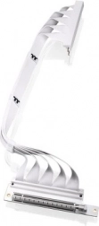Riser kabel PCI-E 4.0 x16 z przedłużeniem 400 mm, Podwójne 90°, Biały