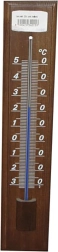 Zewnętrzny termometr drewniany bejcowany 32 cm