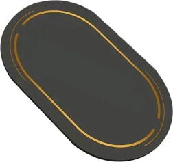 Łazienkowa szybkoschnąca mata czarno‑złota