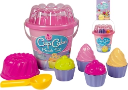 Androni zestaw do piasku babeczki – średni – Różowa