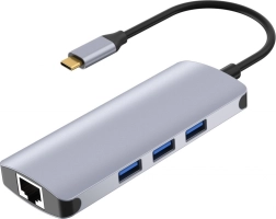 Stacja dokująca / hub USB‑C z LAN, HDMI 4K i czytnikiem kart
