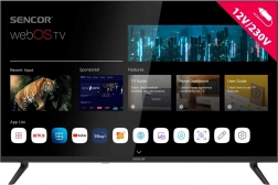 Sencor 32" HD Ready telewizor webOS z zasilaniem 12 V